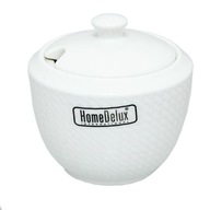 HomeDelux rete biela porcelánová cukornička