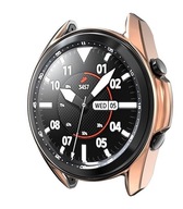 Kovové silikónové puzdro pre Samsung Watch 3 41 mm Kovové silikónové puzdro pre Samsung Watch 3 41 mm
