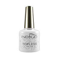 Indigo Topless Top Coat 7 ml strieborných častíc