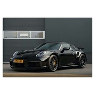 Plagáty 93x62 Čierne auto Porsche Plagáty 93x62 Čierne auto Porsche