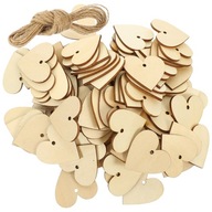 Láska DIY Drevené čipy Dekorácie Crafts 2 tašky Láska DIY Drevené čipy Dekorácie Crafts 2 tašky