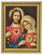SVÄTÉ OBRÁZKY OTVORÚ SRDCE JEŽIŠA A MÁRIE 39X49 SVÄTÉ OBRÁZKY OTVORÚ SRDCE JEŽIŠA A MÁRIE 39X49