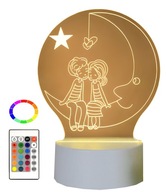 Večerná nočná lampa 3D USB 16 farieb LED Večerná nočná lampa 3D USB 16 farieb LED