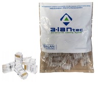 RJ45 8P8C UTP 5e zástrčky, drôt/lanko, 100 ks RJ45 8P8C UTP 5e zástrčky, drôt/lanko, 100 ks