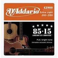 Struny pre akustickú gitaru D'Addario EZ 900. 10-50 Struny pre akustickú gitaru D'Addario EZ 900. 10-50
