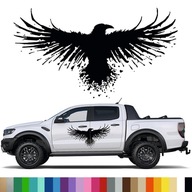 NÁLEPKA Grafika na auto terénne vozidlo KRUK CROW BIRD WINGS 44x80cm NÁLEPKA Grafika na auto terénne vozidlo KRUK CROW BIRD WINGS 44x80cm