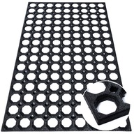 ROHOŽKA, GUMOVÁ VCHODOVÁ ROHOŽKA, PRESTREŠNÁ 45x75cm DOMINO, vonkajšia, masívna ROHOŽKA, GUMOVÁ VCHODOVÁ ROHOŽKA, PRESTREŠNÁ 45x75cm DOMINO, vonkajšia, masívna