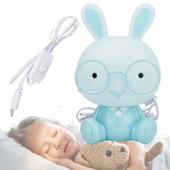 NOČNÁ LAMPA PRE DETI ZAJÍČKA LED MODRÁ LAMPA NOČNÁ LAMPA PRE DETI ZAJÍČKA LED MODRÁ LAMPA