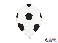 Latexový gumený balónik Futbal s potlačou 6 ks