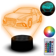 Socha LED Night Light 3D Gravírovanie auta Audi RS6 A6 S6 Auto Vehicle