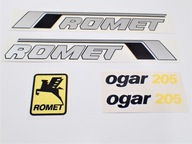 ROMET OGAR 205 sada strieborných nálepiek