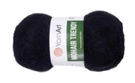 PRIADZA MOHÉR TRENDY PRIADZA, col 102 - ČIERNA PRIADZA MOHÉR TRENDY PRIADZA, col 102 - ČIERNA