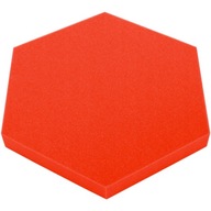 HEXAGON akustická zvukotesná pena, červená