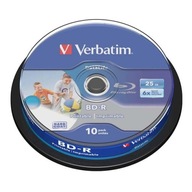 Disky Verbatim BD-R SL, 25GB, 6x torta 10ks potlač