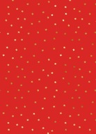 Červený darčekový papier STARS 70x200cm