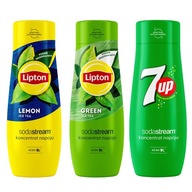 SODASTREAM sirupy do vody Lipton Lemon + Green+7UP SODASTREAM sirupy do vody Lipton Lemon + Green+7UP