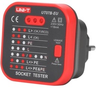 Tester zásuviek 230V UT07B-EU RCD indikátor