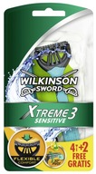 Wilkinson Xtreme 3 citlivé holiace strojčeky - 6 kusov Wilkinson Xtreme 3 citlivé holiace strojčeky - 6 kusov