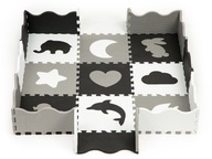 Penová podložka s plotom puzzle suchý bazén 25 dielov E Penová podložka s plotom puzzle suchý bazén 25 dielov E