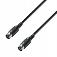 ADAM HALL K3MIDI0300BLK - MIDI KÁBEL 3 M ADAM HALL K3MIDI0300BLK - MIDI KÁBEL 3 M