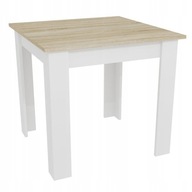 Stôl NP 80x80 Dub sonoma + Biela
