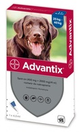 Advantix pre psov od 25kg do 40kg 4ml x4ks Advantix pre psov od 25kg do 40kg 4ml x4ks