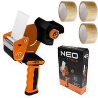 NEO TOOLS Držiak pásky Držiak pásky Aplikátor pásky 50 mm + 3x baliaca páska NEO TOOLS Držiak pásky Držiak pásky Aplikátor pásky 50 mm + 3x baliaca páska