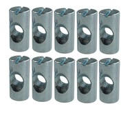 100x symetrická valčeková matica M6x20 100x symetrická valčeková matica M6x20