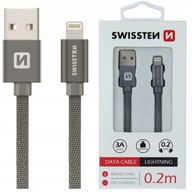 SWISSTEN USB Lightning nabíjací kábel 0,2 m 3A SWISSTEN USB Lightning nabíjací kábel 0,2 m 3A