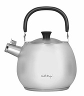 Kanvica s píšťalkou Vialli Design 2,5L (matná oceľ) Kanvica s píšťalkou Vialli Design 2,5L (matná oceľ)