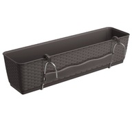 Balkónový hrniec + háčiky RATOLLA DRL500PW umbr Balkónový hrniec + háčiky RATOLLA DRL500PW umbr
