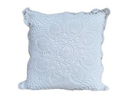 Háčkovaná obliečka na vankúš 40x40 biela BOHO Háčkovaná obliečka na vankúš 40x40 biela BOHO