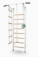 Rehabilitačný gymnastický rebrík, oceľ, drevo