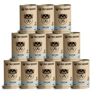 Mokré krmivo pre psov zverina s lososom 12x400g prémiová konzerva bez zásobníka Mokré krmivo pre psov zverina s lososom 12x400g prémiová konzerva bez zásobníka