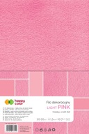 Happy Color DEKORATÍVNA PLSTEŇ 10 listov SVETLO RUŽOVÁ Happy Color DEKORATÍVNA PLSTEŇ 10 listov SVETLO RUŽOVÁ