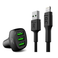 3xUSB nabíjačka do auta + 1,2m Lightning kábel 3xUSB nabíjačka do auta + 1,2m Lightning kábel