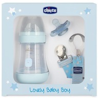 CHICCO LOVELY BABY BOY PERFEKTNÁ FĽAŠKA 5 150ml + P cumlík + STUHA