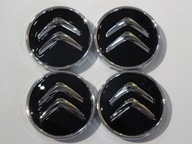 4x Stredové krytky Emblémy na disky CITROEN 60 mm 3D čierne 4x Stredové krytky Emblémy na disky CITROEN 60 mm 3D čierne