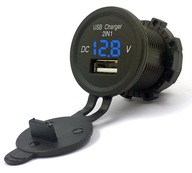 USB 2.1A NABÍJAČKA DO AUTOMOBILKU 12V VOLTMETER N USB 2.1A NABÍJAČKA DO AUTOMOBILKU 12V VOLTMETER N