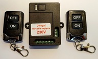 Ovládač 2 diaľkové ovládače 2 kanály 230V diaľkové ovládanie