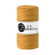 Paličkovaná makramé struna 3mm 3PLY horčicová Paličkovaná makramé struna 3mm 3PLY horčicová