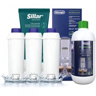 3x VODNÝ FILTER + DeLonghi ODVÁPŇOVAČ 500ml SET 3x VODNÝ FILTER + DeLonghi ODVÁPŇOVAČ 500ml SET