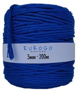 BAVLNENÁ CHRUBOVÁ ŠNÚRA PRE MACRAME 200m 3mm BAVLNENÁ CHRUBOVÁ ŠNÚRA PRE MACRAME 200m 3mm
