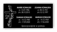 Náhrobná tabuľa Náhrobná tabuľa gravírovaná 90x45 Náhrobná tabuľa Náhrobná tabuľa gravírovaná 90x45