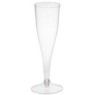 Plastové poháre na šampanské, 10 ks, 100 ml Plastové poháre na šampanské, 10 ks, 100 ml
