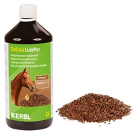 Ľanový olej pre kone Delizia 1000 ml Kerbl