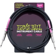 ERNIE BALL EB 6048 Priamy gitarový kábel 3 m