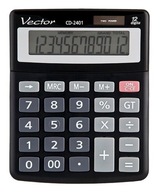 VEKTOROVÁ CD-2401 KANCELÁRSKA KALKULAČKA 12-POLOHOVÁ KRK
