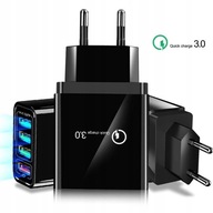 RÝCHLA NABÍJAČKA 4xUSB RÝCHLE NABÍJANIE 3.0 RÝCHLA NABÍJAČKA 4xUSB RÝCHLE NABÍJANIE 3.0