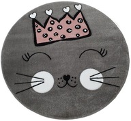 Okrúhly koberec PETIT 3D CAT kitty cat pink 120